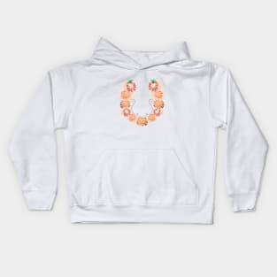 Letter U Floral Kids Hoodie